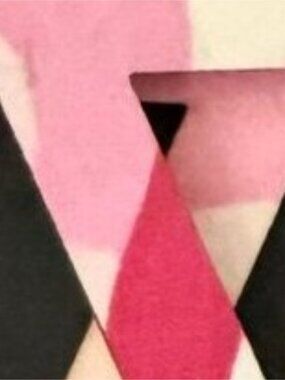 NOC Geometric Pink Camouflage Triangle Wooden Fabric Drop Earrings Lightweight